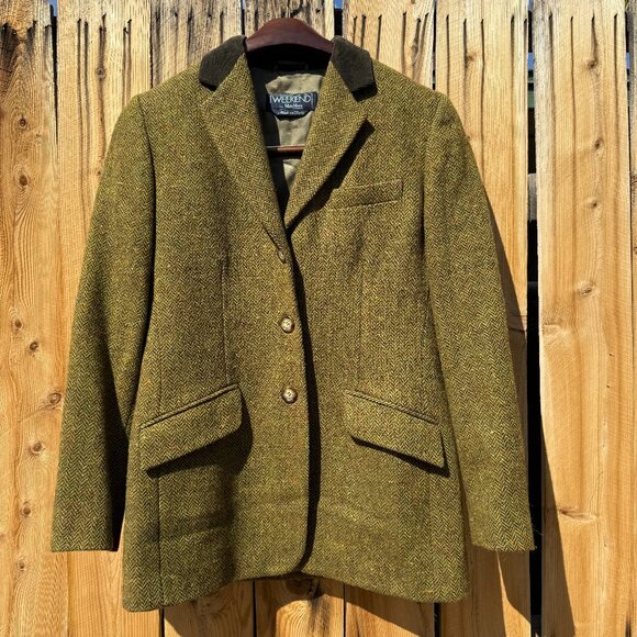 Weekend Max Mara Olive Green Blazer - Picture 3 of 15